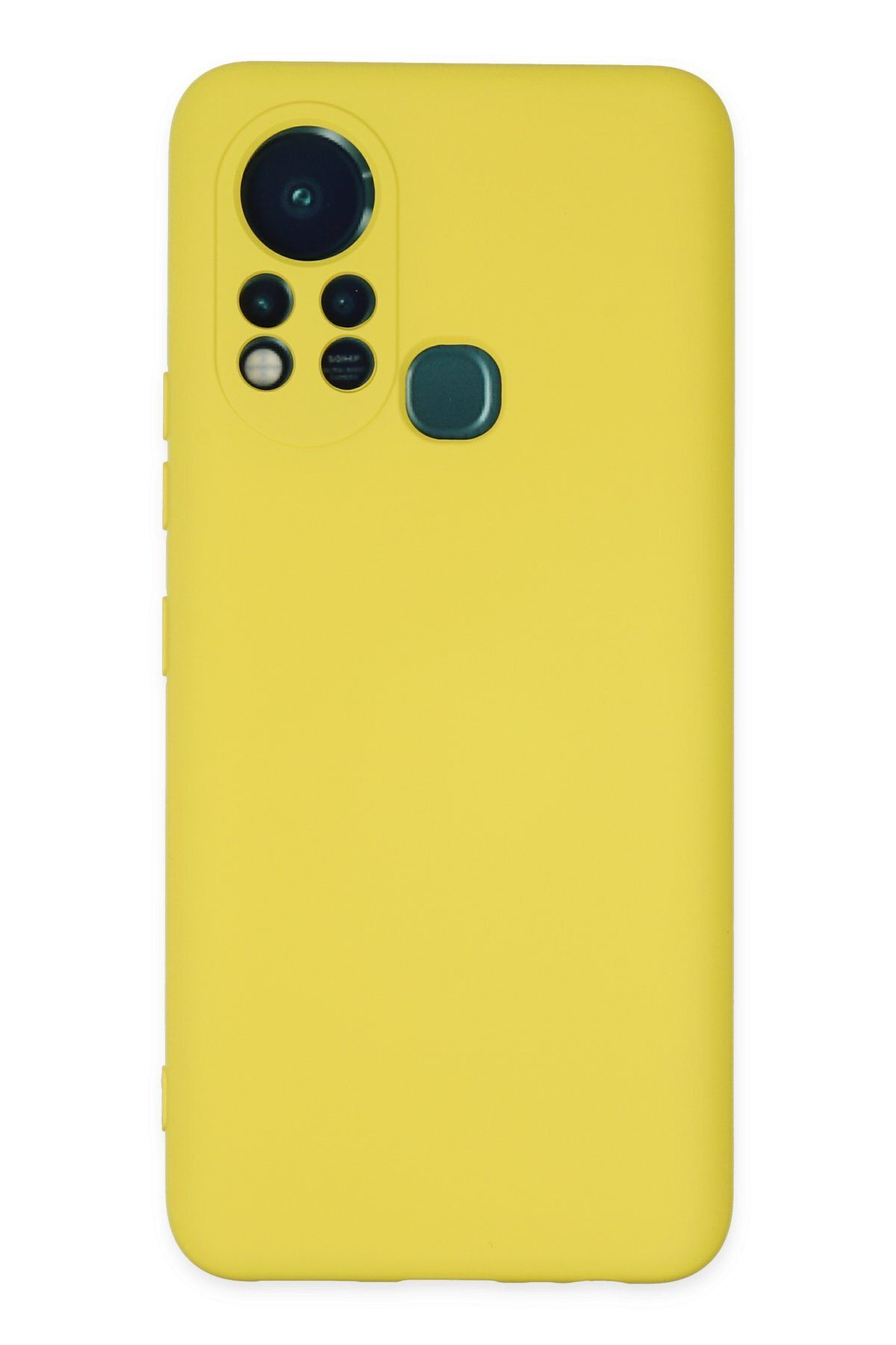 cepmoda İnfinix Hot 11S Uyumlu Telefon Kılıfı - Lansman, iÇi Süet/Kadife, Soft - SARI