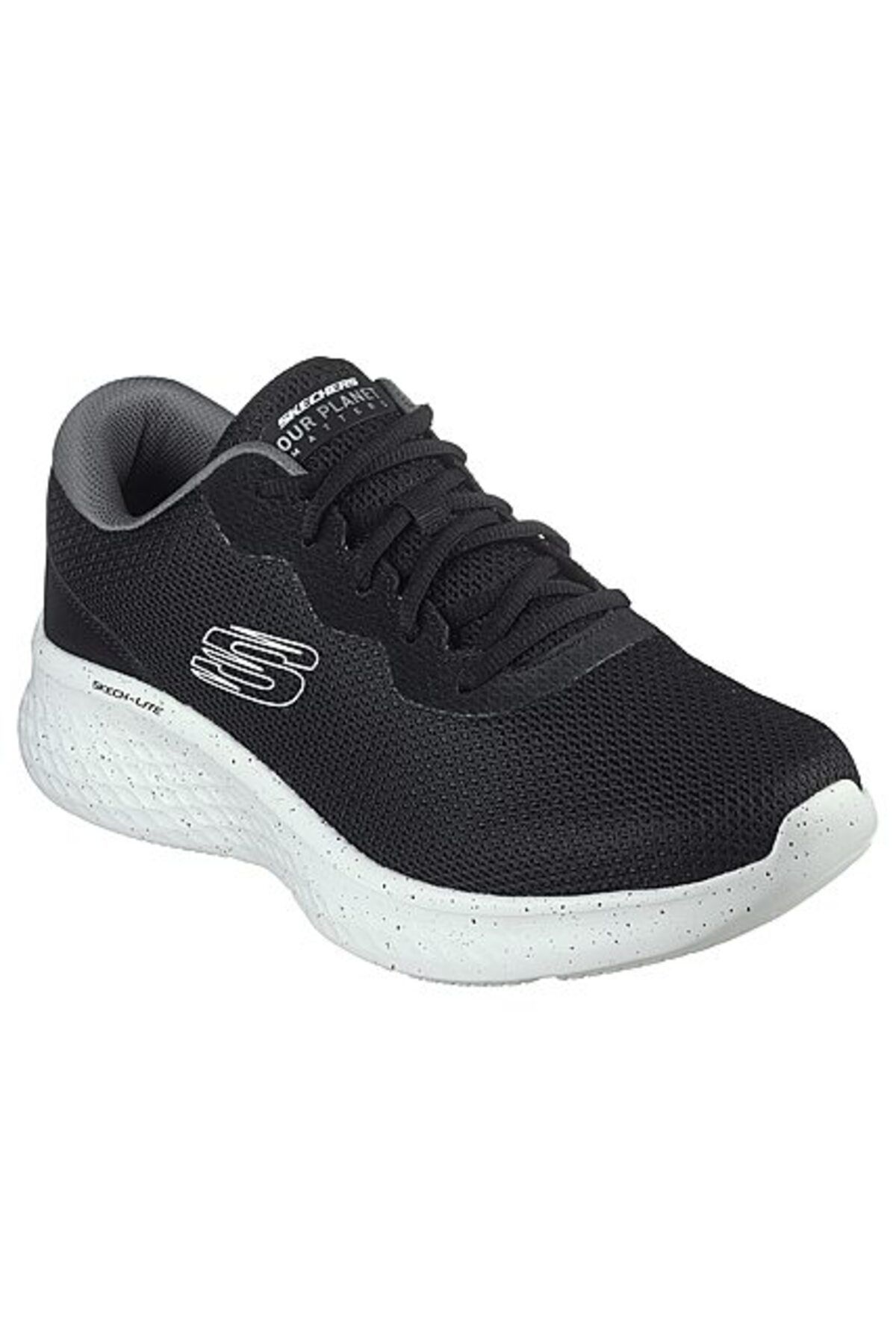 SKECHERS-Black and White Walking Shoes - 232830 -Bkw 2