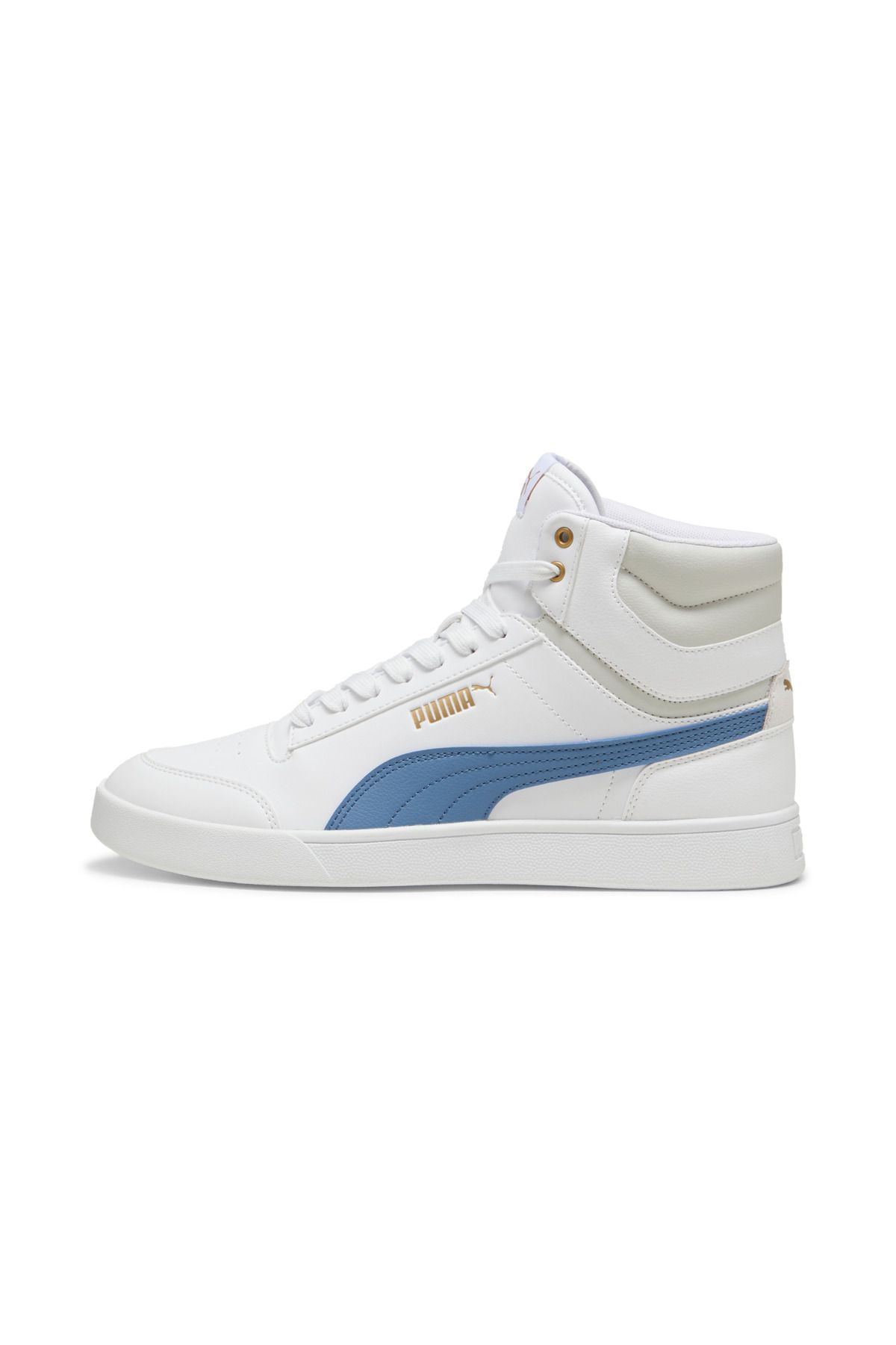 Puma Buty Puma Shuffle Mid - Białe, Pomarańczowe I Casualowe Szare Unisex - 42