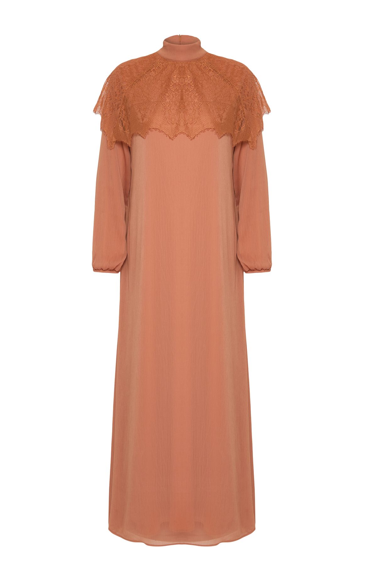 Trendyol Modest-X AI Tarjin мереживна сукня з накидкою TCTAW25EB00128 6