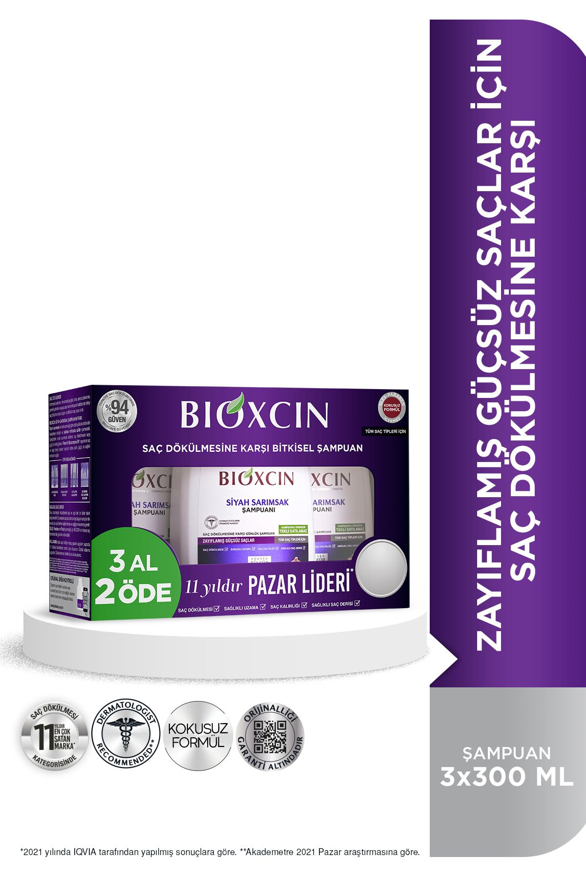 shampoing à lail noir 3 pour 2 pour 333003300