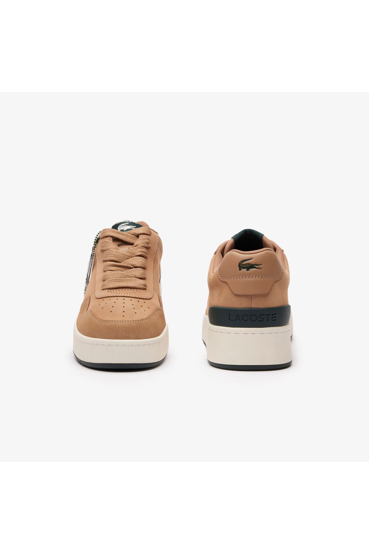 اسنیکر چند رنگ مردانه کفش ورزشی قهوه ای Ace Clip Lacoste