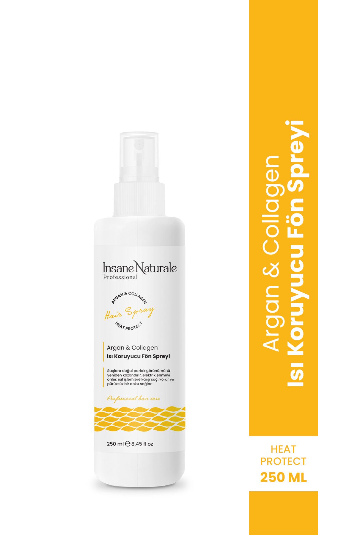 Insane Naturale Argan Collagen Isı Koruyucu Fön Spreyi(FÖN SUYU) 250 ml