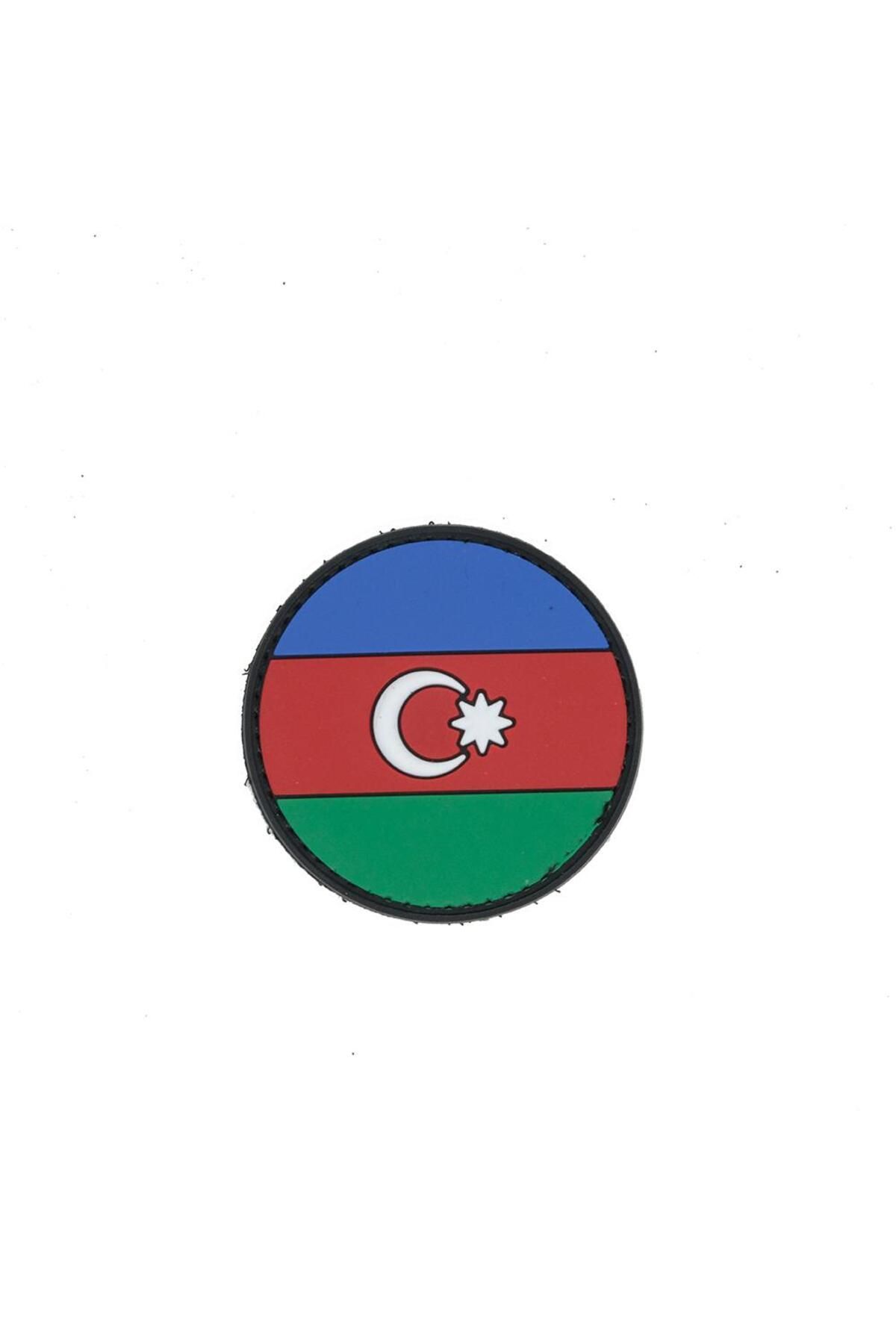 MG ROPES-Azerbaijan Flag Silicone - Velcro Veil Back (AZ09) 1