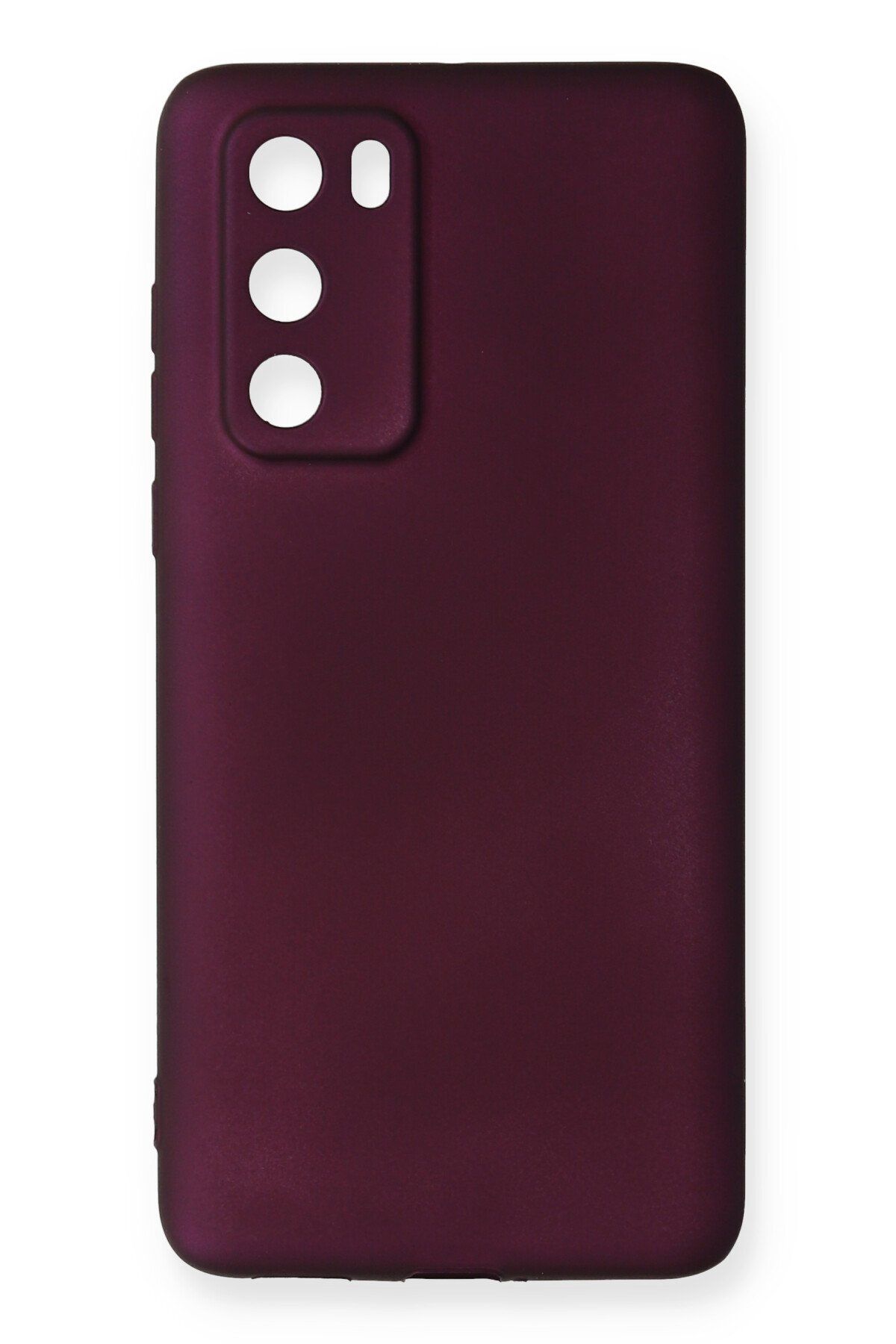 NewFace Huawei P40 Kılıf Premium Rubber Silikon - Mürdüm GLSTD