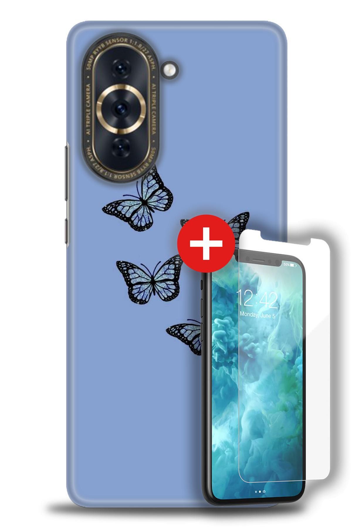 kılıfevreni Huawei Nova 10 Pro Kılıf HD Baskılı Kılıf + MAT DAVİN KIRILMAZ EKRAN KORUYUCU x (26)