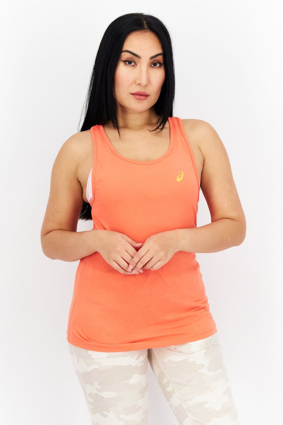 Asics-Women Sportswear Fit Training Top, Coral 1