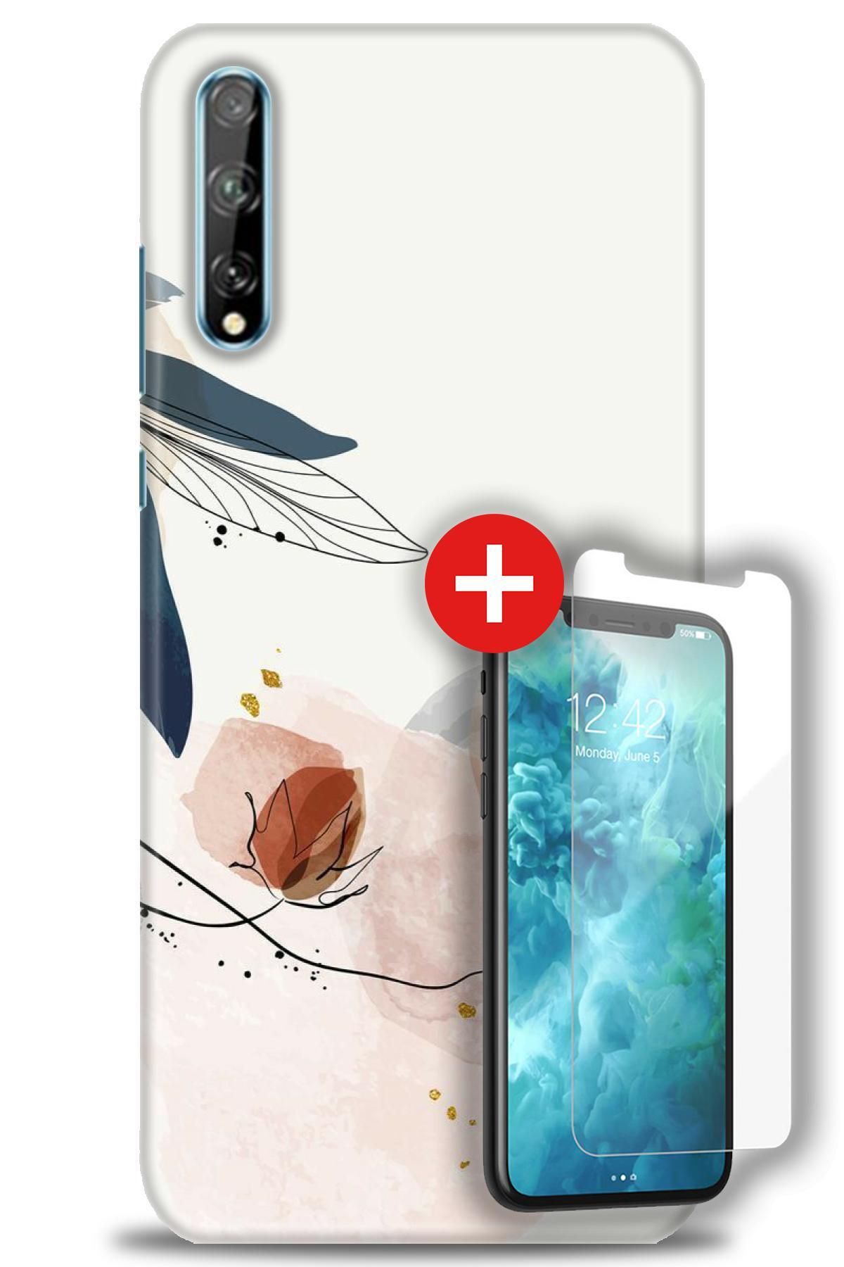 kılıfevreni Huawei P Smart S Kılıf HD Baskılı Kılıf + MAT DAVİN KIRILMAZ EKRAN KORUYUCU w (11)