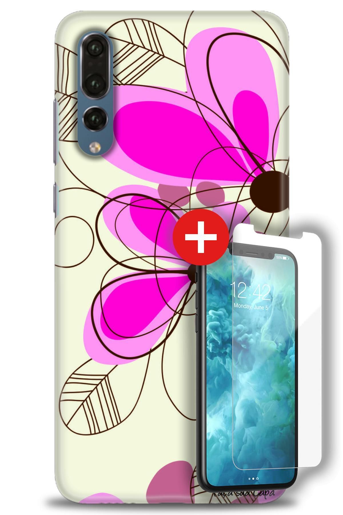 kılıfevreni Huawei P20 Pro Kılıf HD Baskılı Kılıf + MAT DAVİN KIRILMAZ EKRAN KORUYUCU t (18)