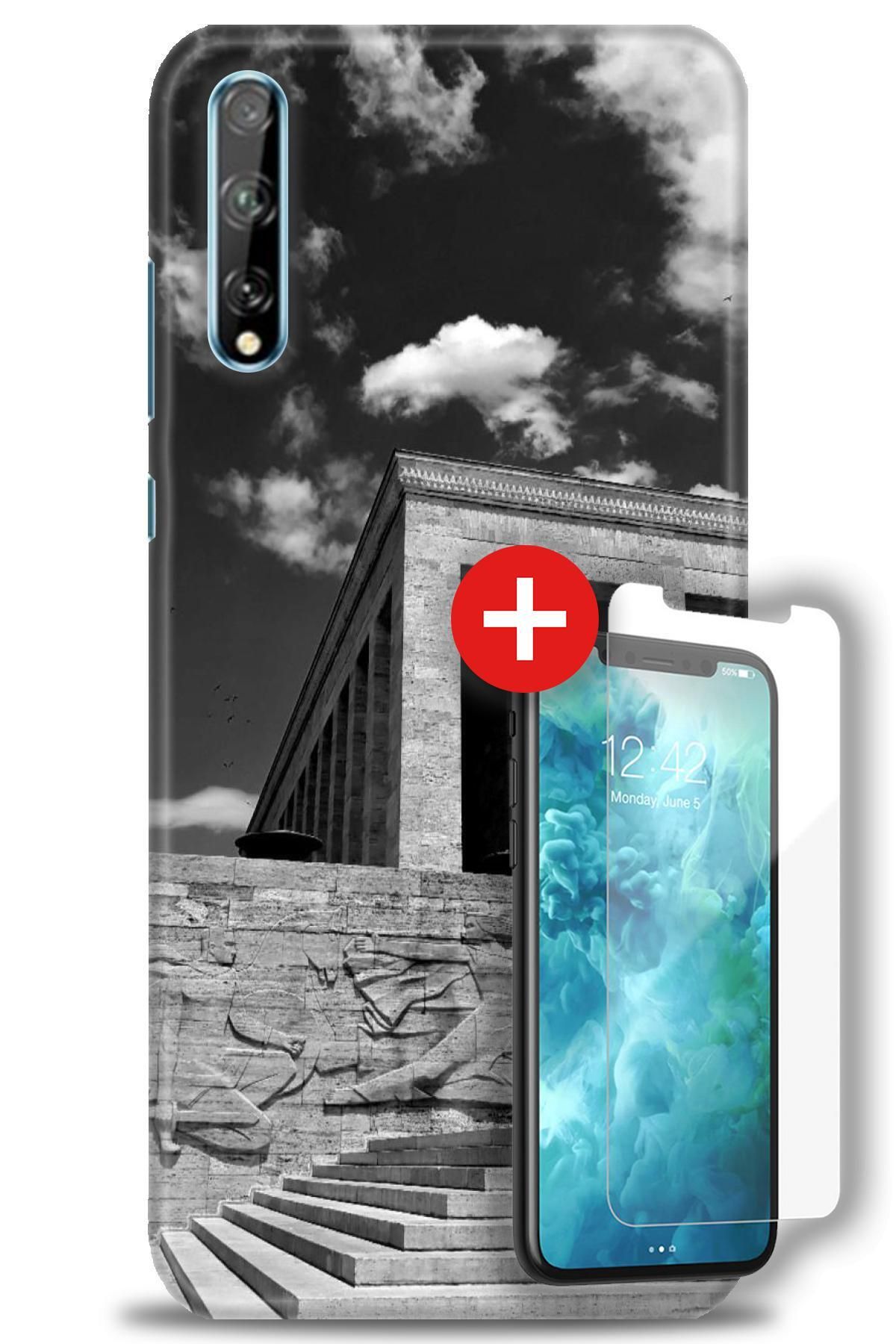 kılıfevreni Huawei P Smart S Kılıf HD Baskılı Kılıf + MAT DAVİN KIRILMAZ EKRAN KORUYUCU s (6)