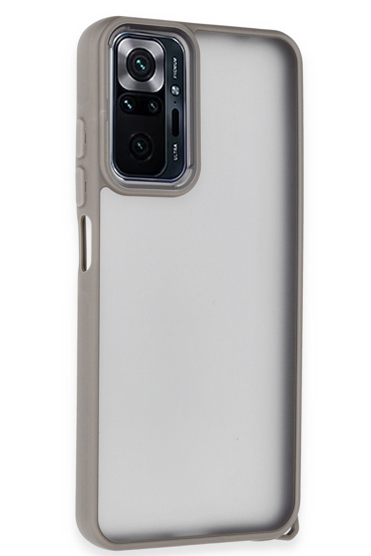 NewFace Xiaomi Redmi Note 10 Pro Kılıf Elegant Kapak - Pudra NRMSA
