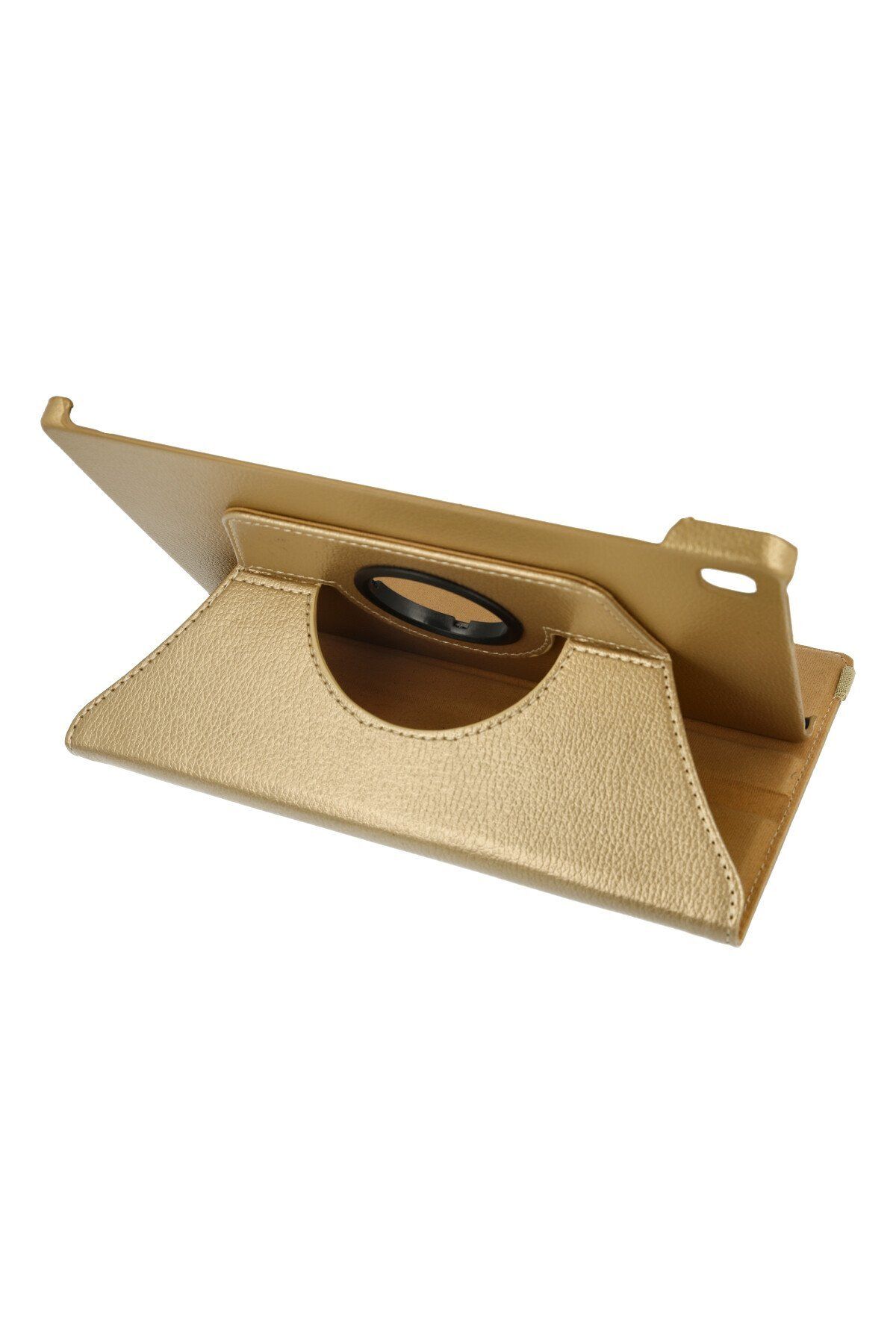 NewFace Samsung Galaxy P610 Tab S6 Lite 10.4 Kılıf 360 Tablet Deri Kılıf - Gold ZRNET