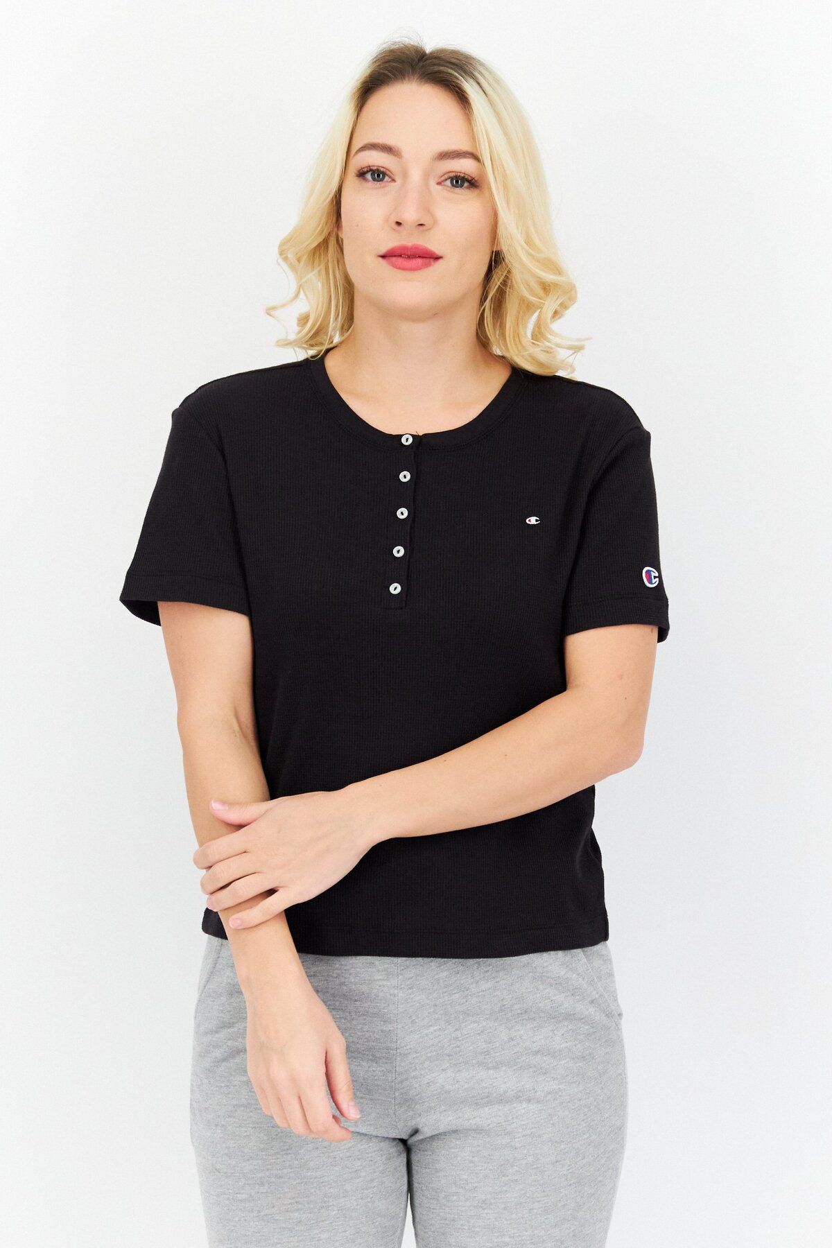 Champion-Women Sportswear Fit Training Top, Black 1