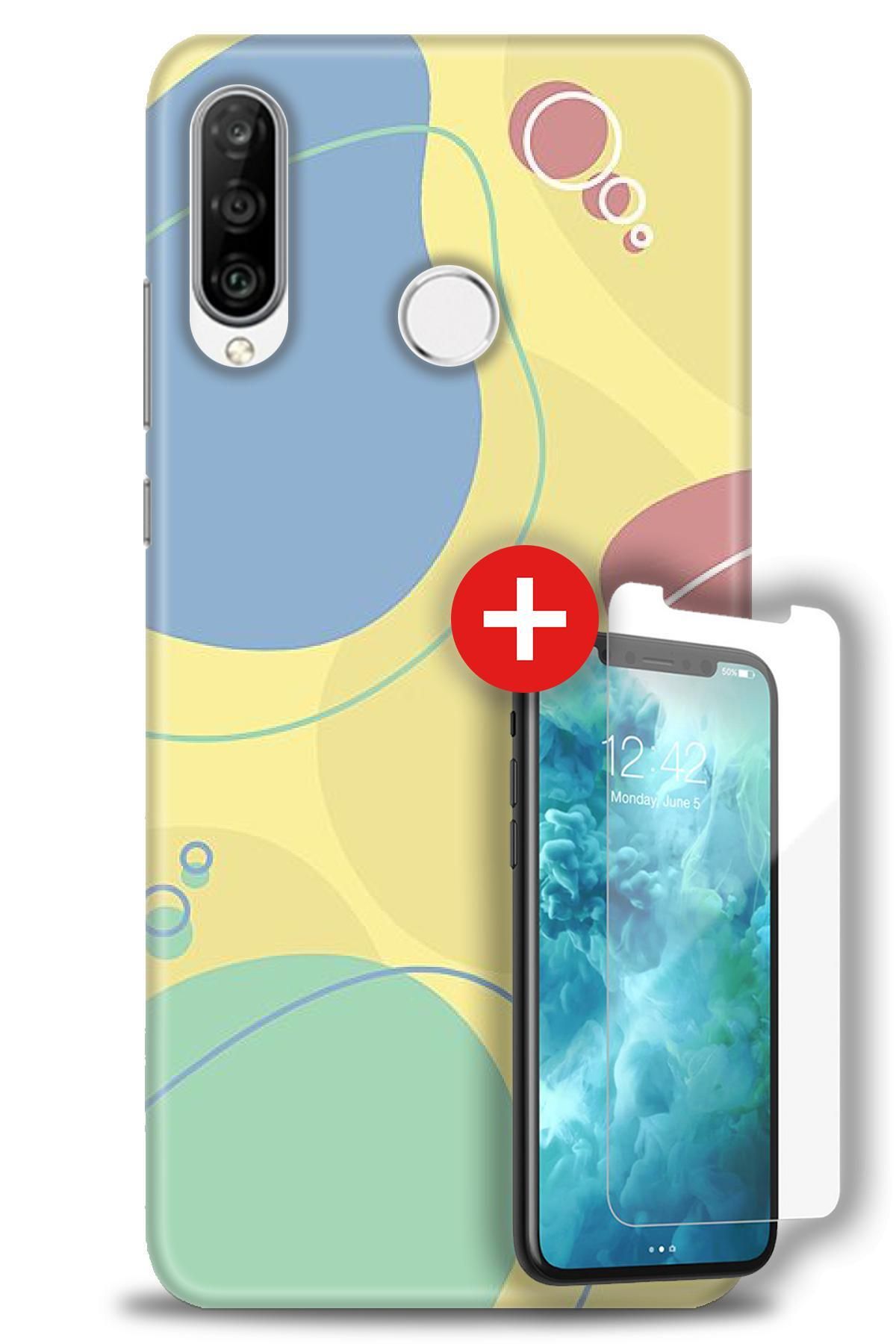 kılıfevreni Huawei P30 Lite HD Baskılı Kılıf + MAT DAVİN KIRILMAZ EKRAN KORUYUCU d (57)