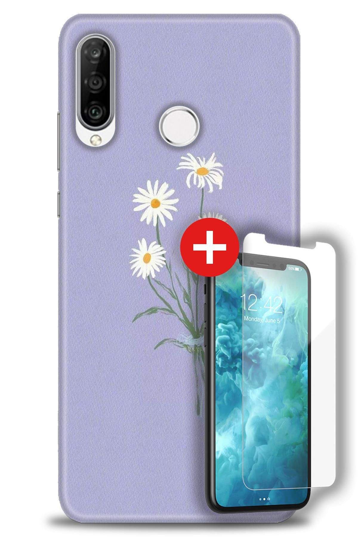 kılıfevreni Huawei P30 Lite Kılıf HD Baskılı Kılıf + MAT DAVİN KIRILMAZ EKRAN KORUYUCU w (21)