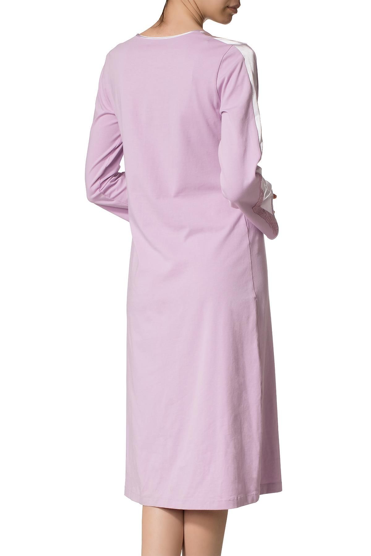 Doremi-Long Sleeve Combed Cotton Nightgown 3