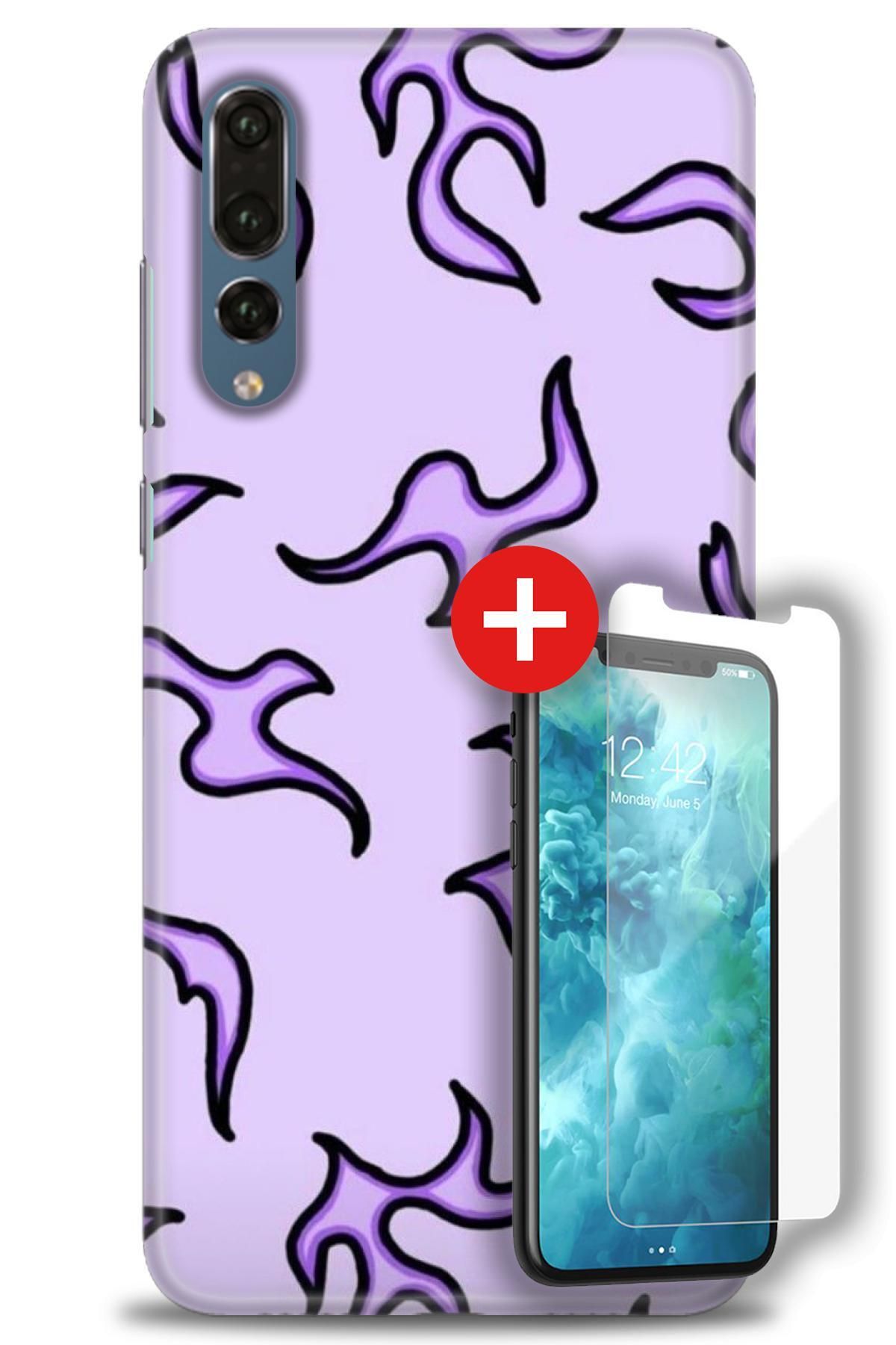 kılıfevreni Huawei P20 Pro HD Baskılı Kılıf + MAT DAVİN KIRILMAZ EKRAN KORUYUCU d (37)