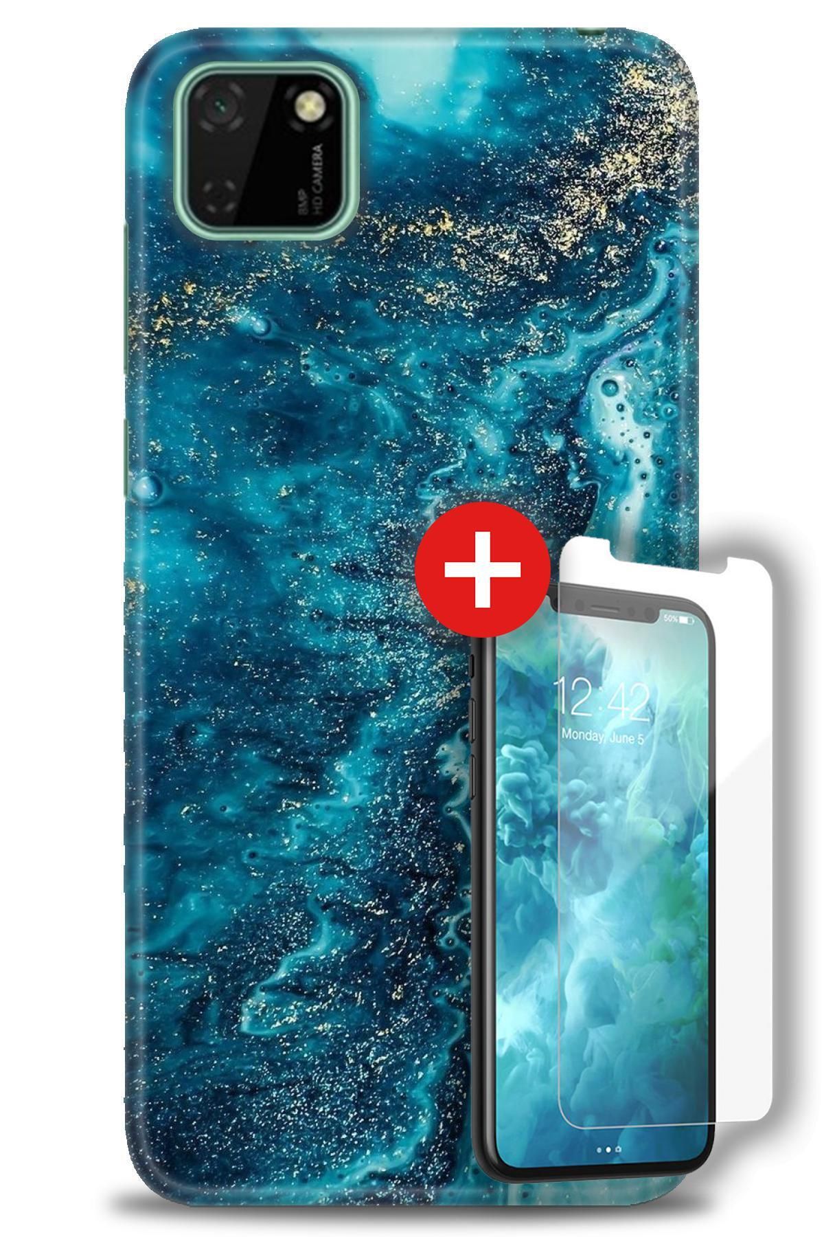 kılıfevreni Huawei Y5P HD Baskılı Kılıf + MAT DAVİN KIRILMAZ EKRAN KORUYUCU d (29)