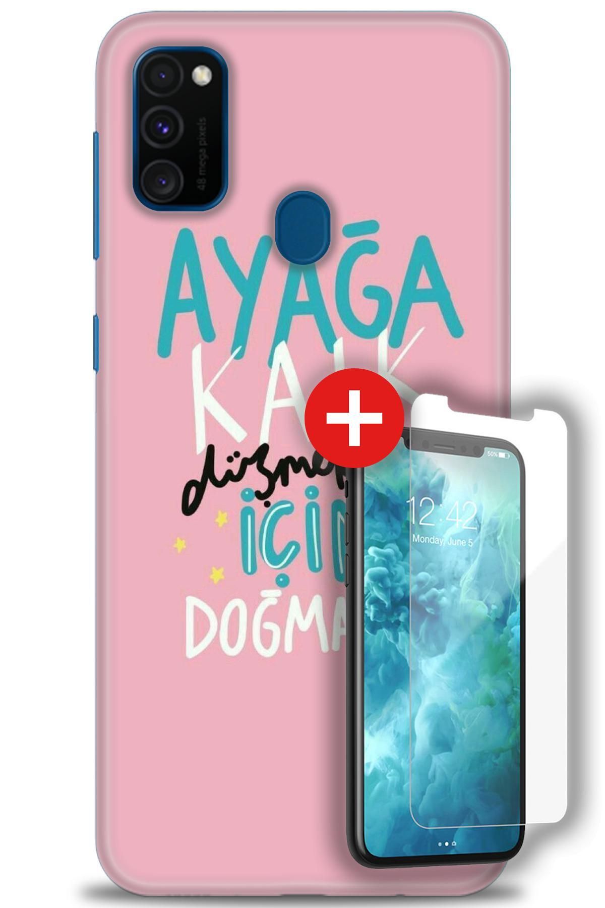 kılıfevreni Samsung Galaxy M30S HD Baskılı Kılıf + MAT ANTİSTATİK EKRAN KORUYUCU c (10)