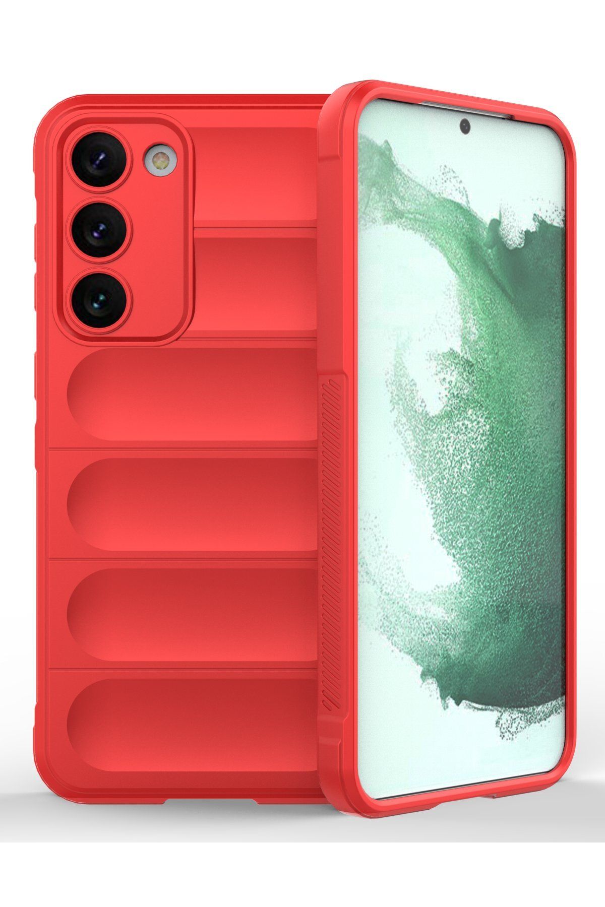NewFace Samsung Galaxy S23 Plus Kılıf Optimum Silikon - Kırmızı GLSTD