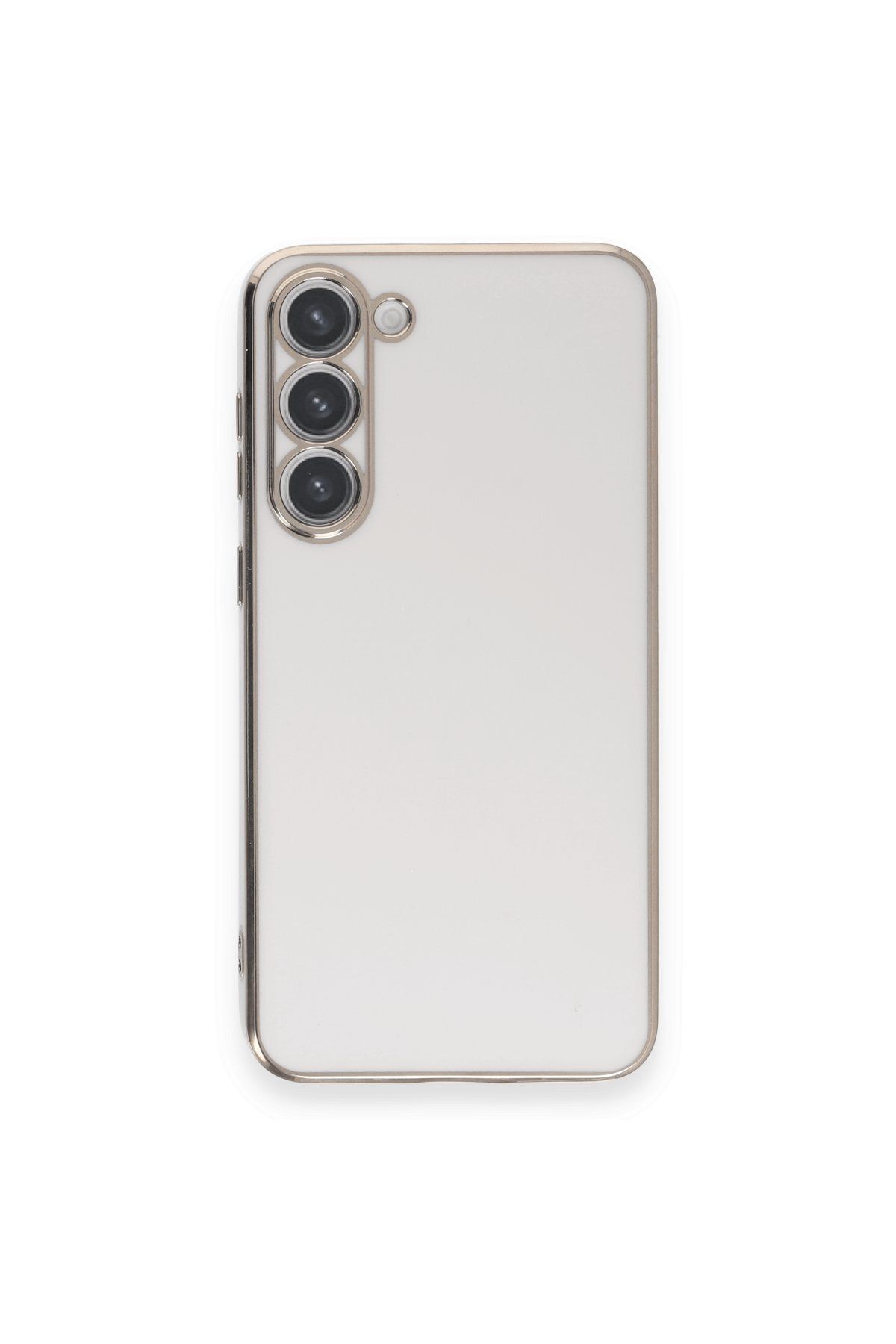 NewFace Samsung Galaxy S23 Plus Kılıf Volet Silikon - Beyaz GLSTD