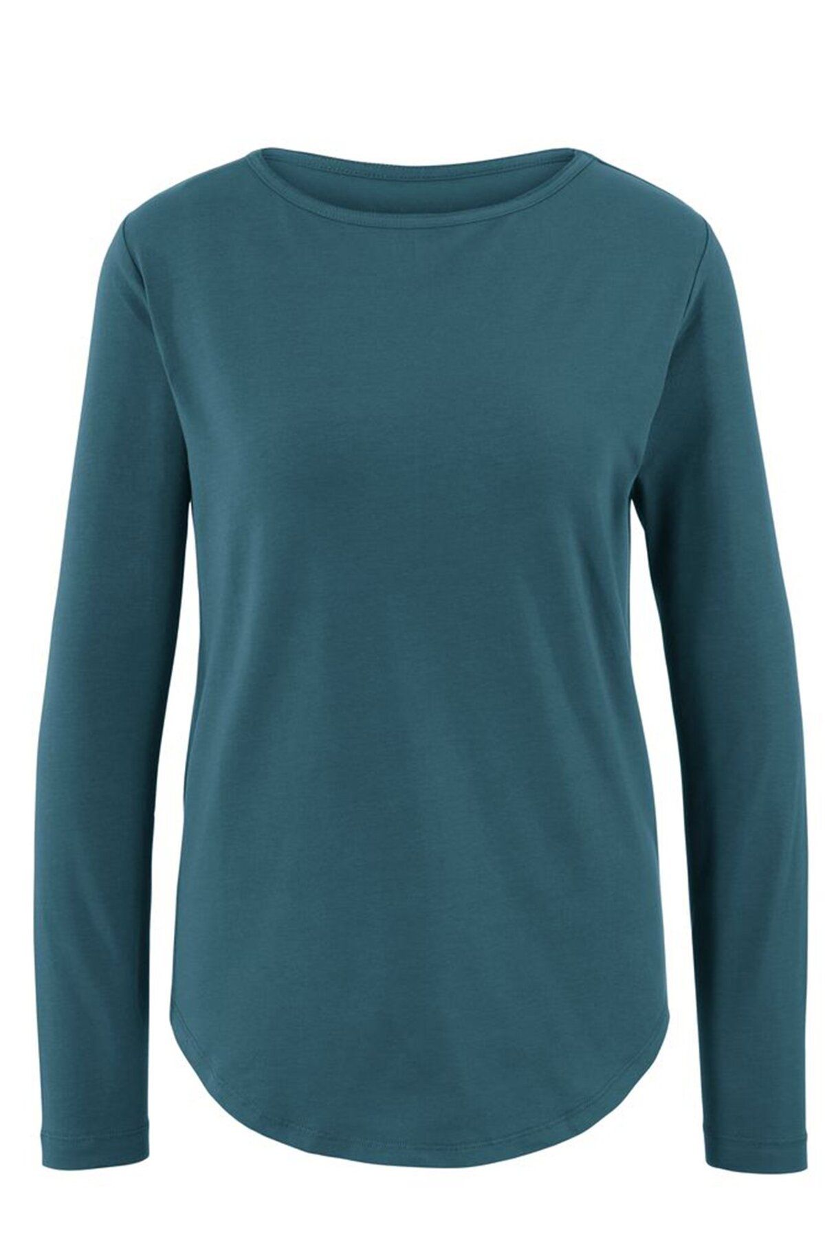 Tchibo-Women Regular Fit Solid Long Sleeve Training Tops, Stargazer Green 2