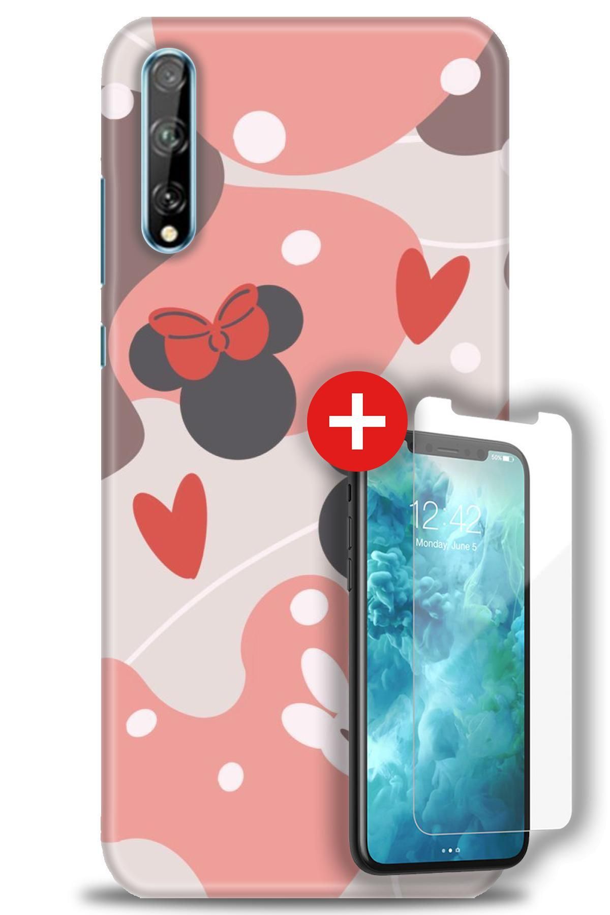 kılıfevreni Huawei P Smart S Kılıf HD Baskılı Kılıf + MAT DAVİN KIRILMAZ EKRAN KORUYUCU n (74)