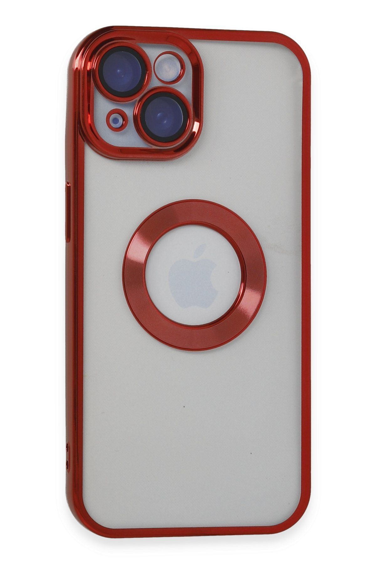 NewFace iPhone 15 Kılıf Slot Silikon - Kırmızı MRAYD