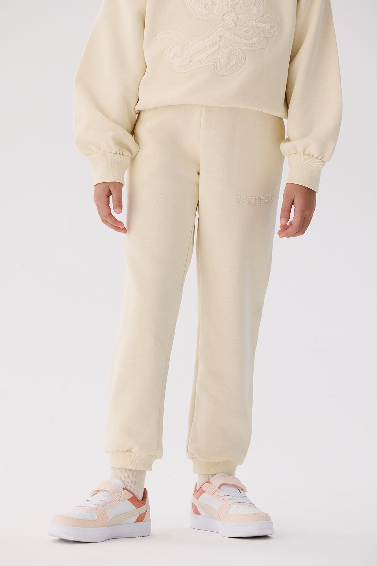 Iceberg-Bg Store Girl's Beige Sweatpants 2