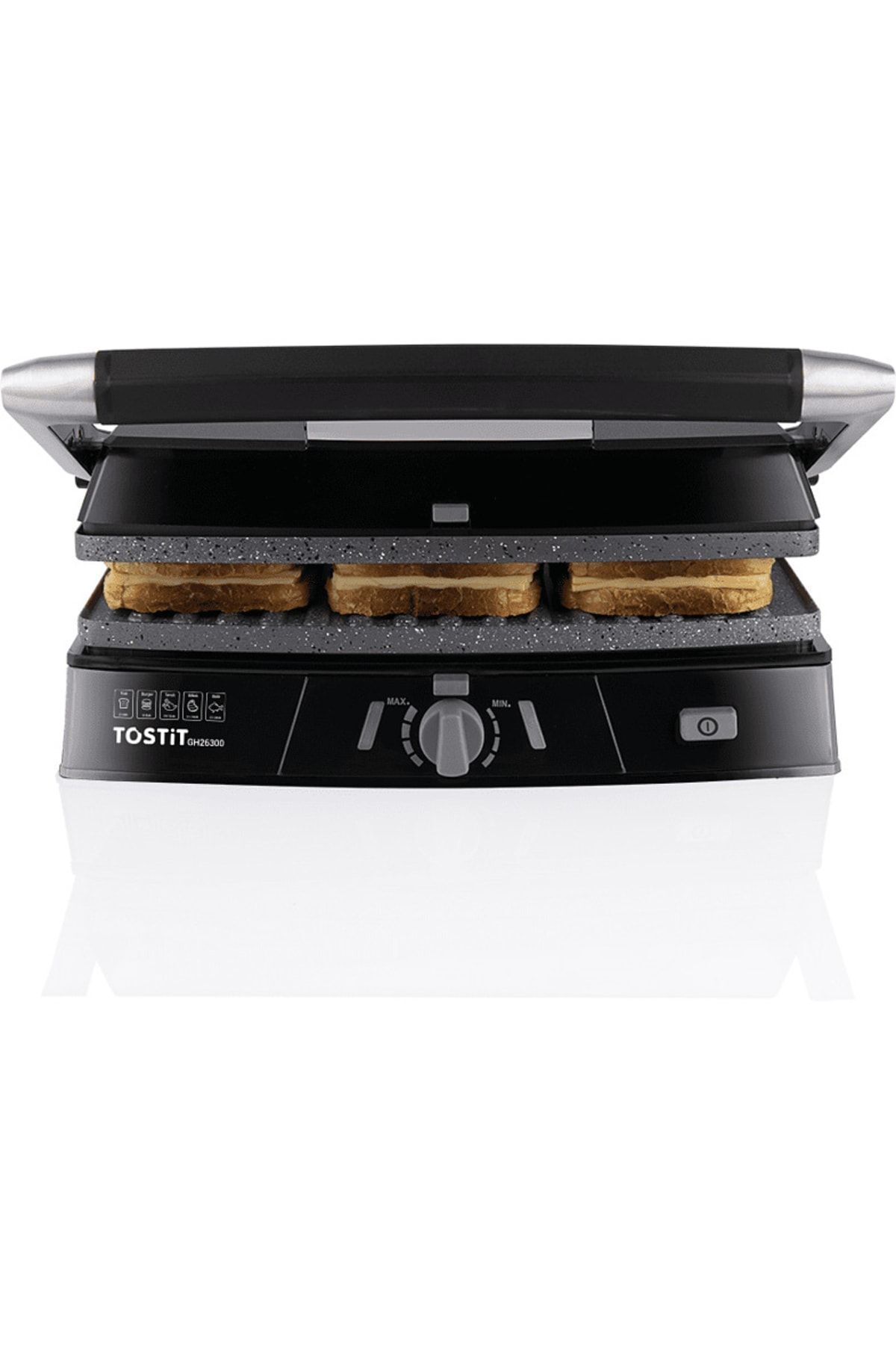 Arnica Tostit Gh26300 Tost Makinesi Inox Siyah