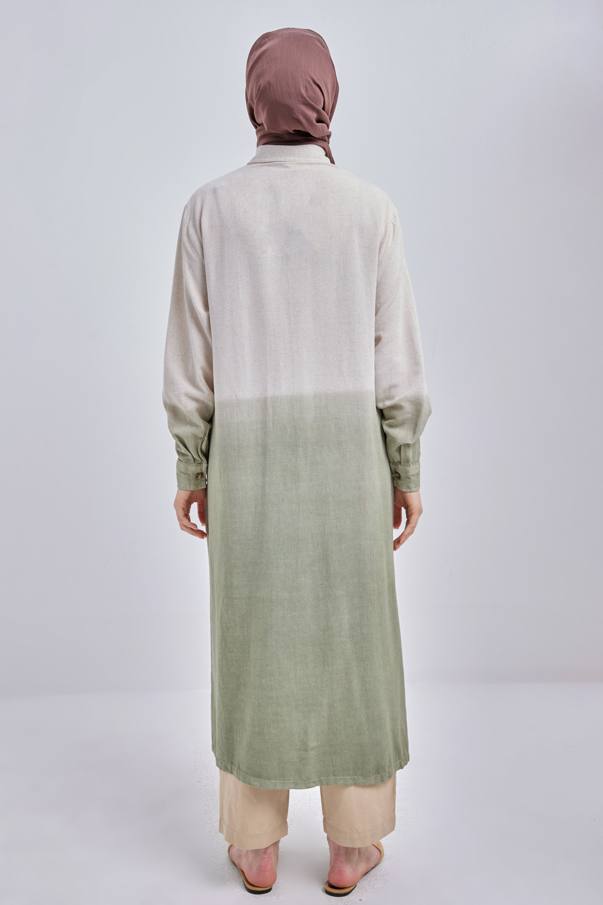 ALLDAY-Defne Gradient Linen Shirt Tunic 4