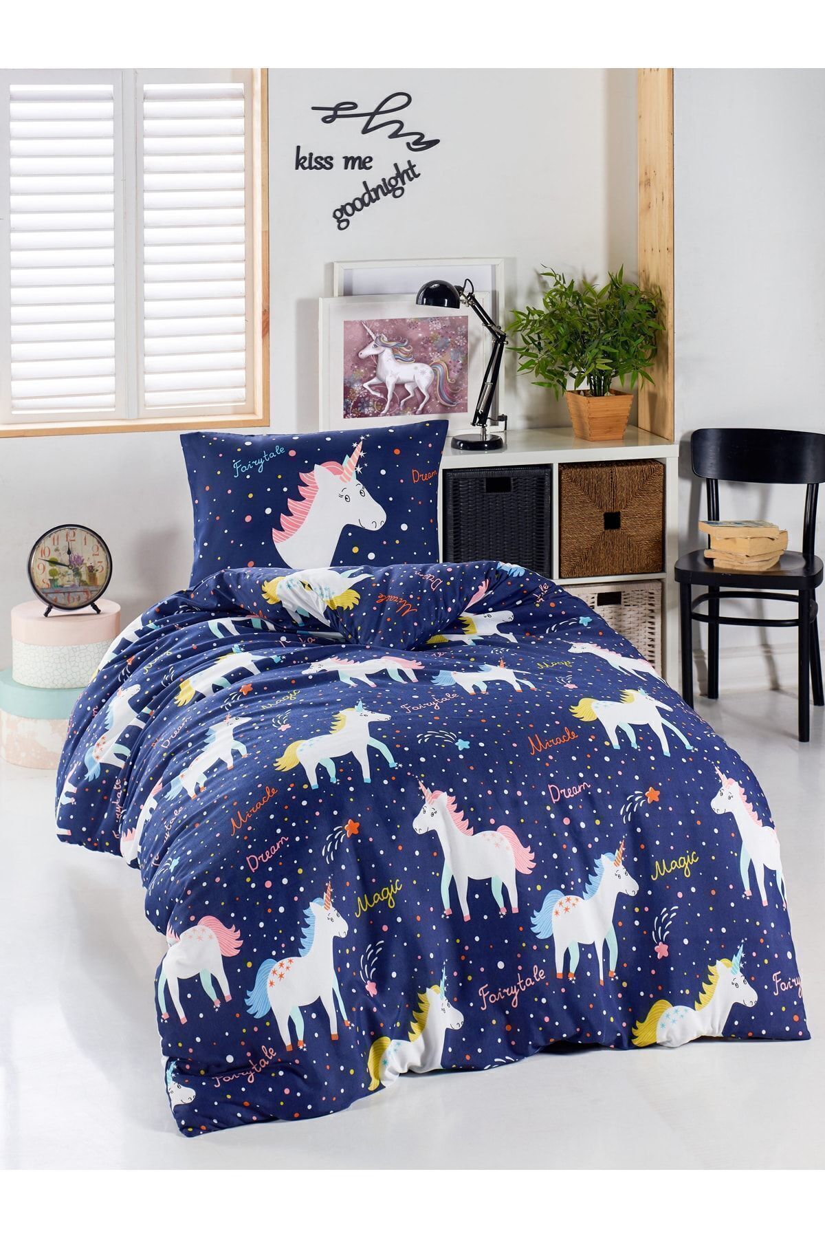 Eponj Home Junior Nevresim Seti Tek Kişilik MagicUnicorn Laci fotoğrafı 5 (önizleme)