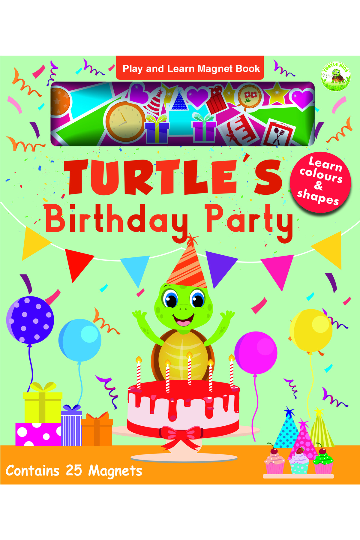TURTLEKİDS Turtle's Birthday Party Magnet Book