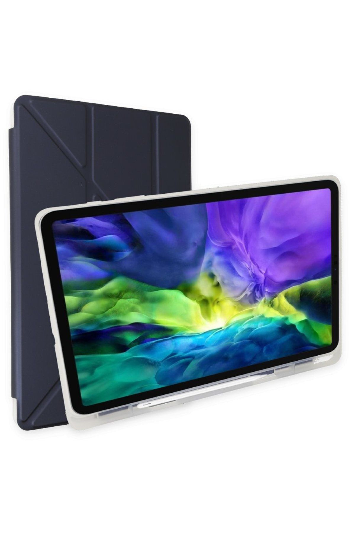 NewFace Xiaomi Redmi Pad Kılıf Kalemlikli Mars Tablet Kılıfı - Lacivert YKTSN