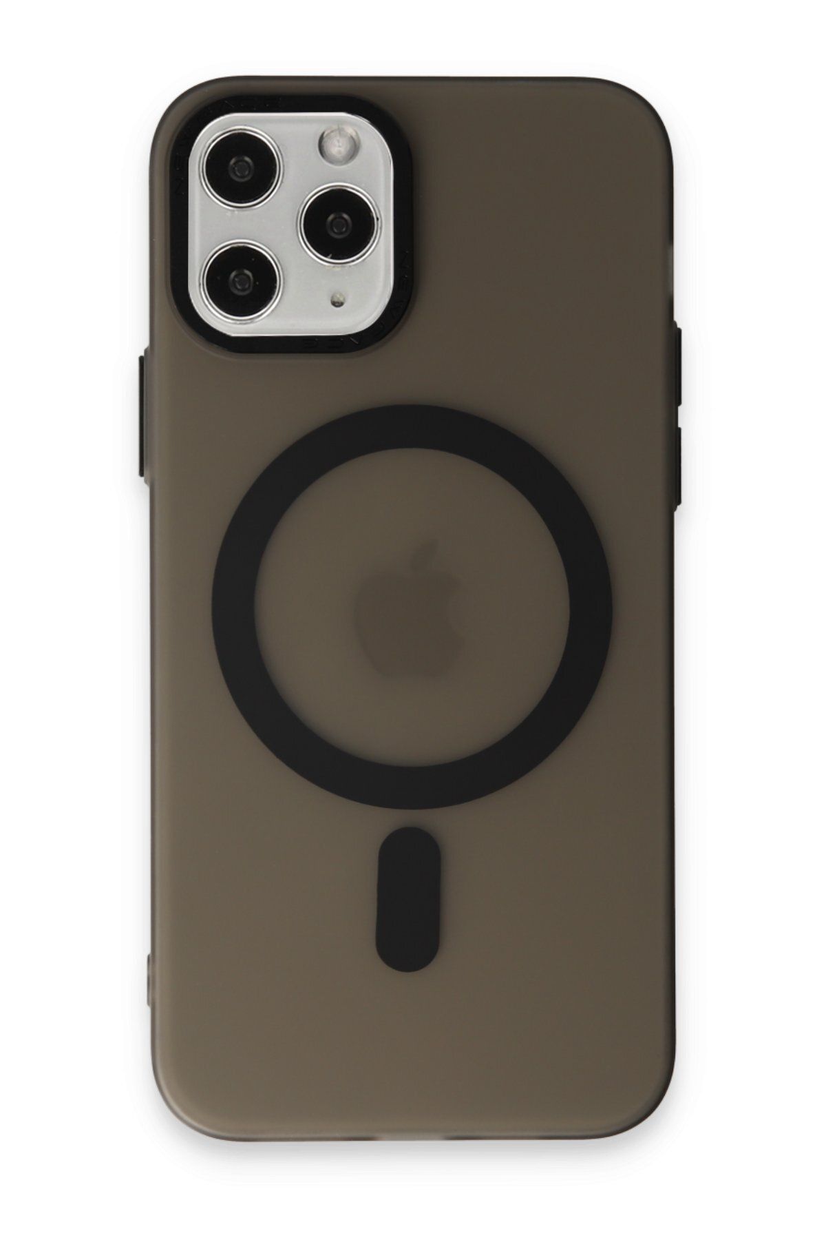 NewFace iPhone 11 Pro Max Kılıf Lodos Magneticsafe Mat Kapak - Siyah MRAYD