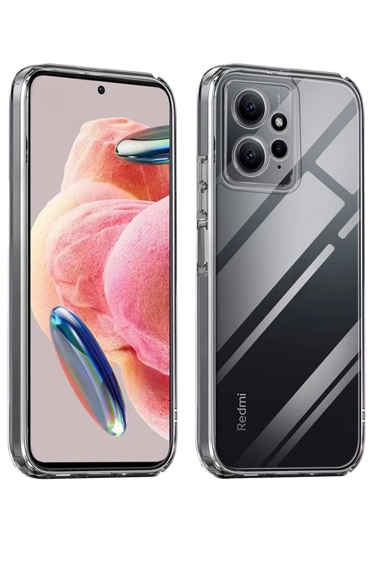 NewFace Xiaomi Redmi Note 12 4G Kılıf Lüx Şeffaf Silikon GLSTD