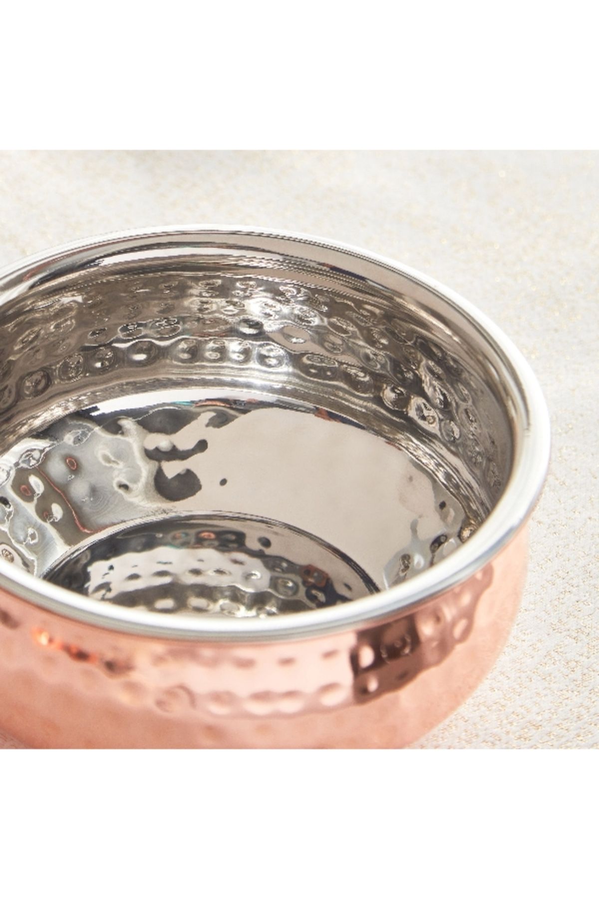 Home Box-Copper Shine Serving Vessel with Hammered Finish - 25 cm 3