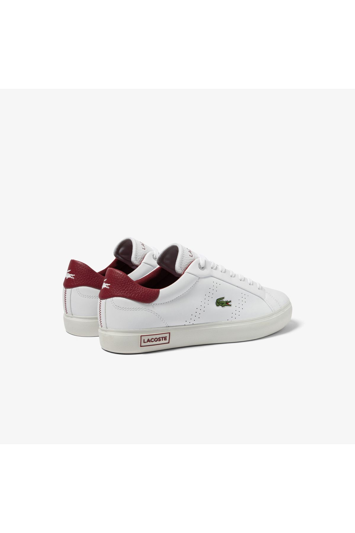 اسنیکر سفید مردانه کفش ورزشی پوست PowerCourt Lacoste