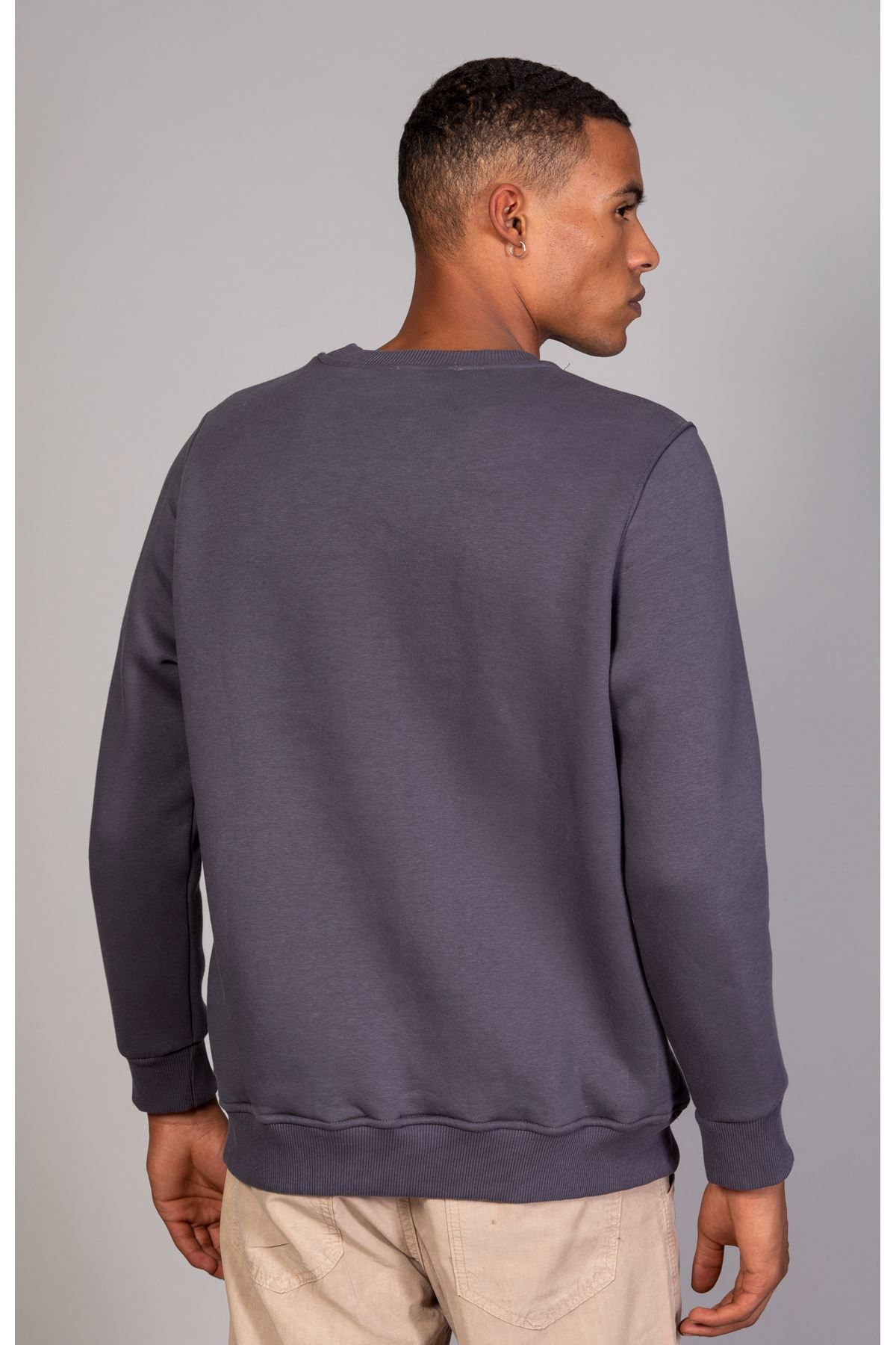 سویشرت سبز مردانه پارچه نرم به طور منظم و مناسب یقه آنتراسیت برش LTC Jeans