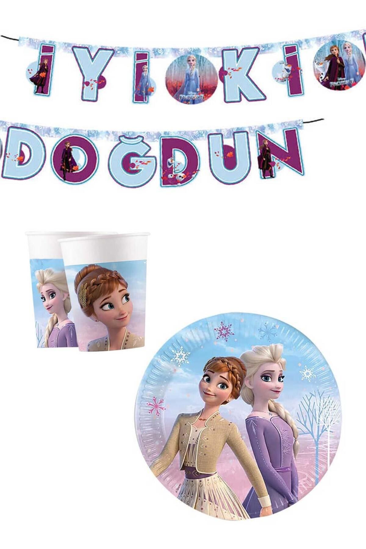 Le Mabelle-Multicolored Frozen and Elsa Themed Party Set of 3 1