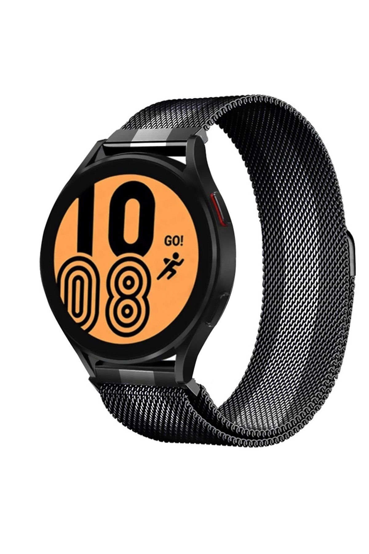 NewFace Watch 20mm Metal Mıknatıslı Kordon - Siyah-Beyaz YKTSN