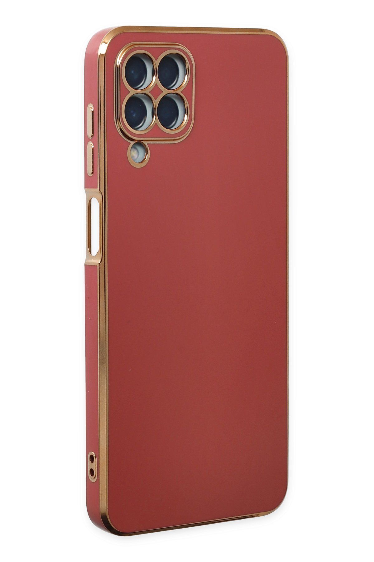 NewFace Samsung Galaxy M33 Kılıf Volet Silikon - Kırmızı GLSTD
