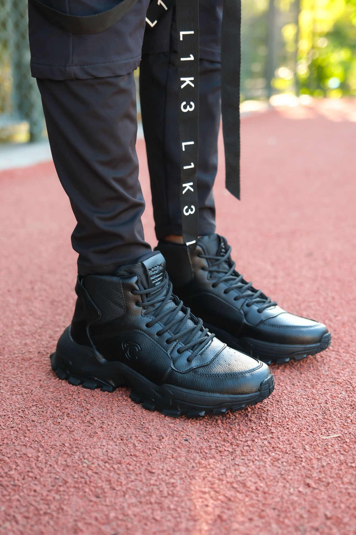 Riccon-Unisex Black Sneaker Boots - 0012108 1