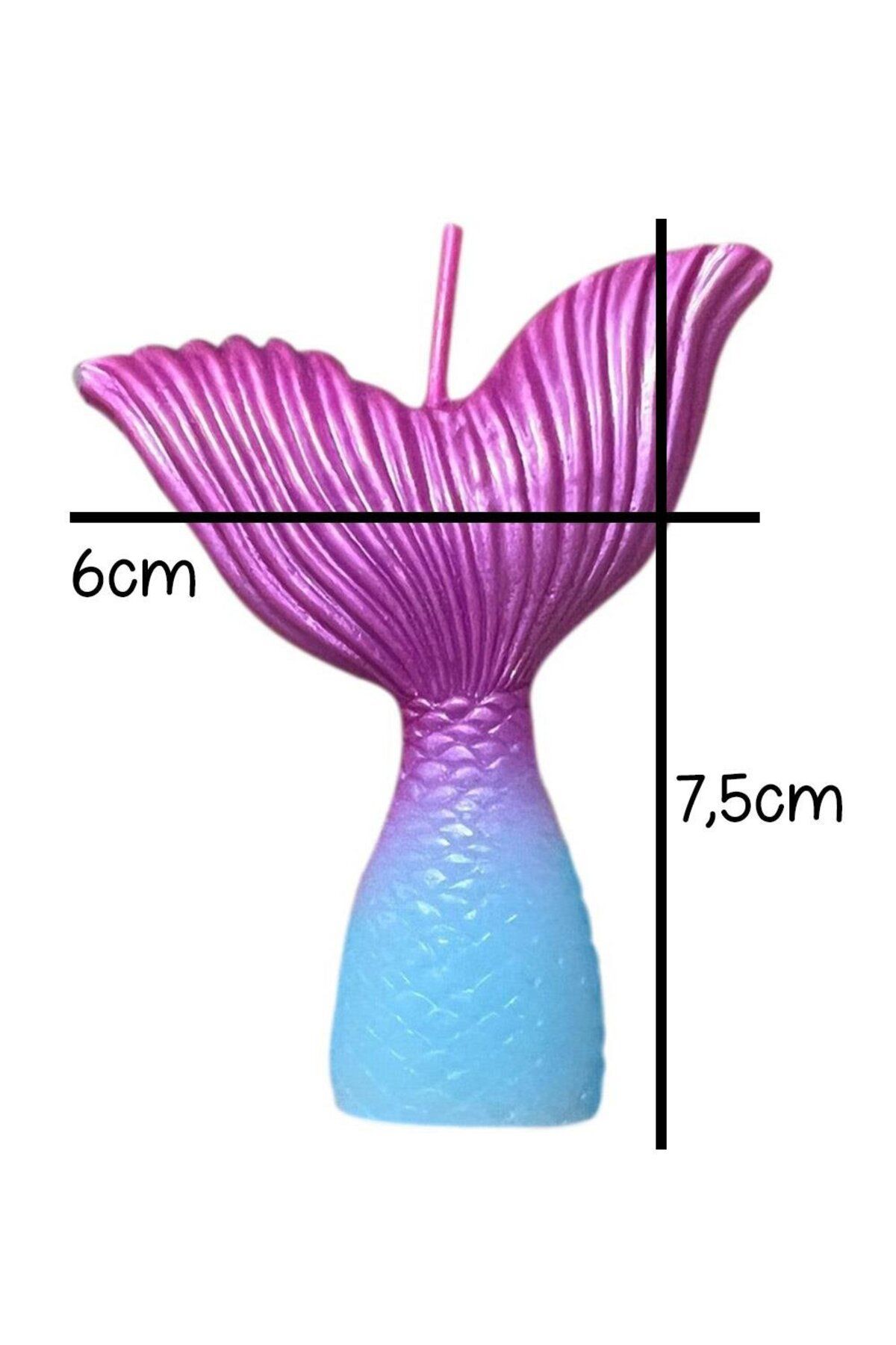 Le Mabelle-Mermaid Candle Tail - Multicolored 3