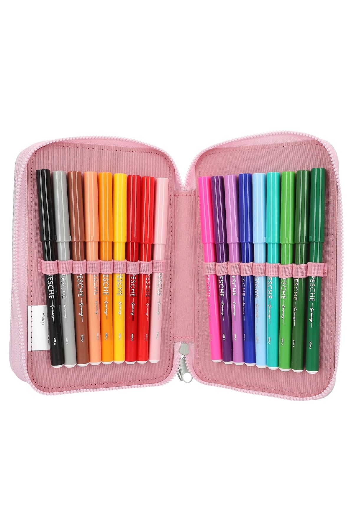 Top Model by Depesche-Panda Patterned Triple Pencil Case - Three Layers Full Inside Wild Application 6