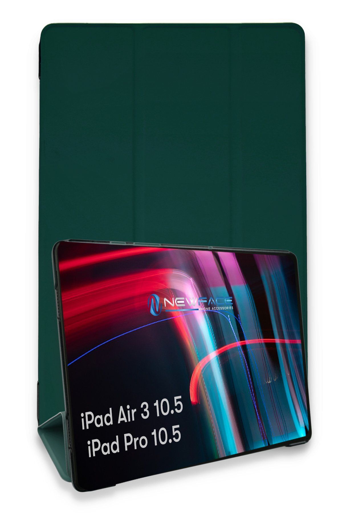NewFace iPad Pro 10.5 Kılıf Tablet Smart Kılıf - Koyu Yeşil GLSTD