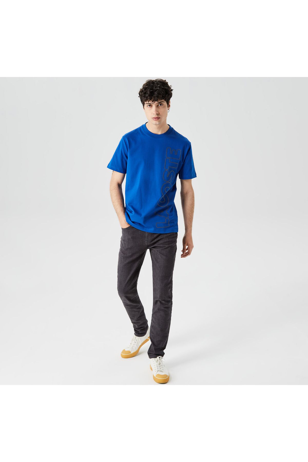 تی شرت آبی مردانه اصلی Lacoste