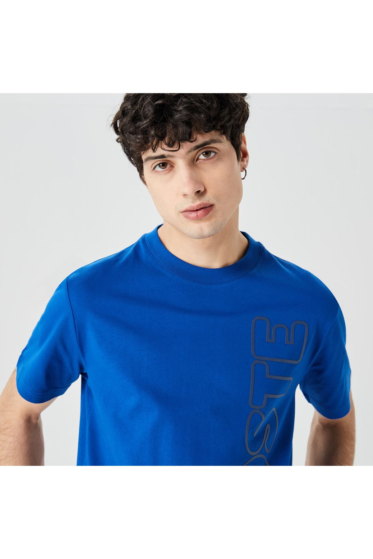 تی شرت آبی مردانه اصلی Lacoste
