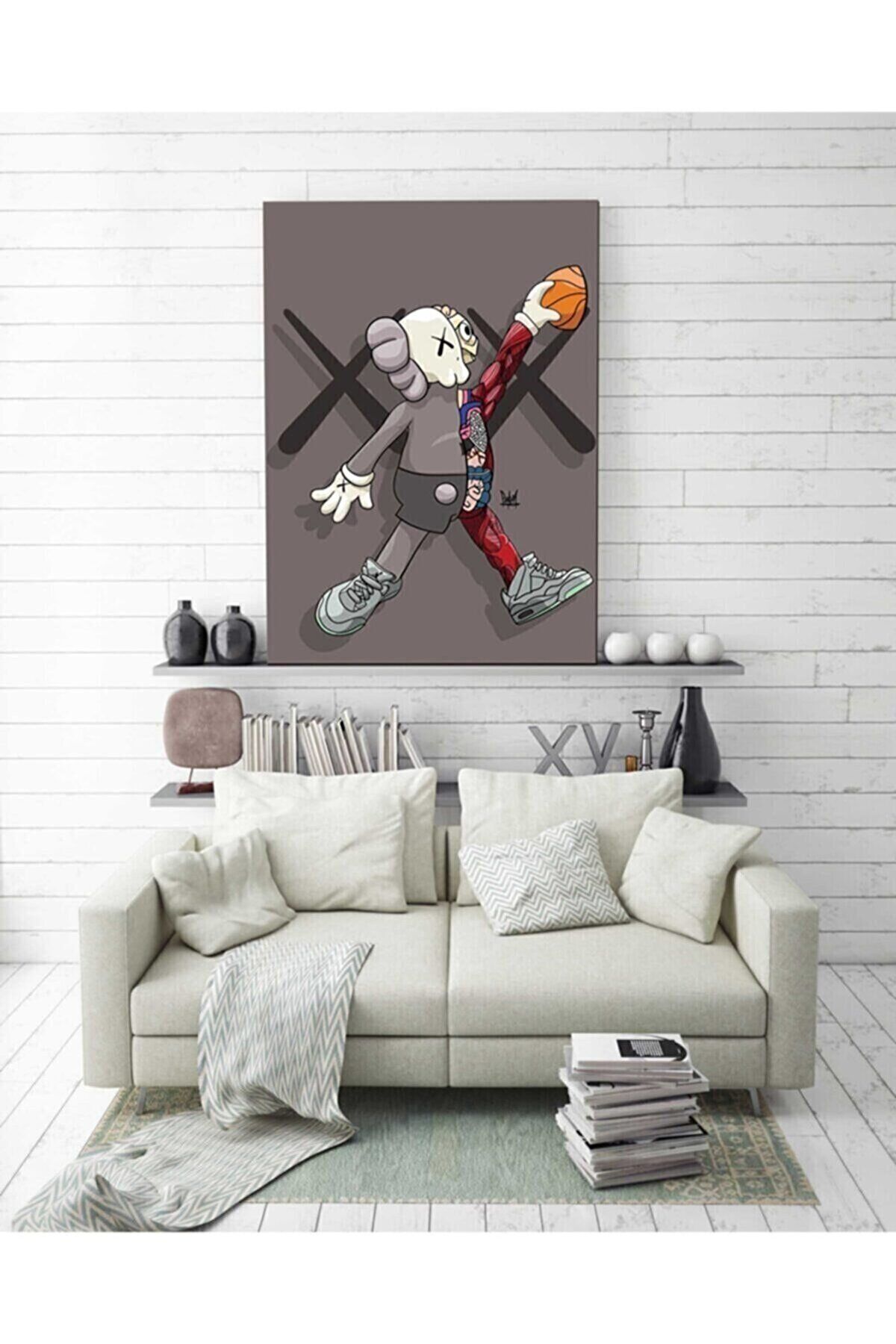 Vividale Kaws Basketball Duvar Dekorasyon Kanvas Tablo
