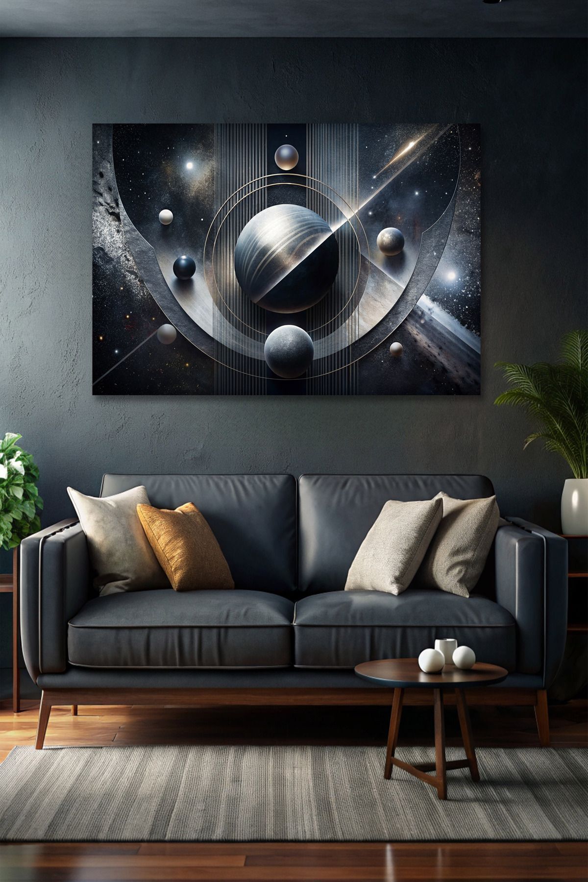 Vividale Modern Soyut Kanvas Tablo - Duvar Tablosu - Canvas Tablo - Duvar Dekorasyonu